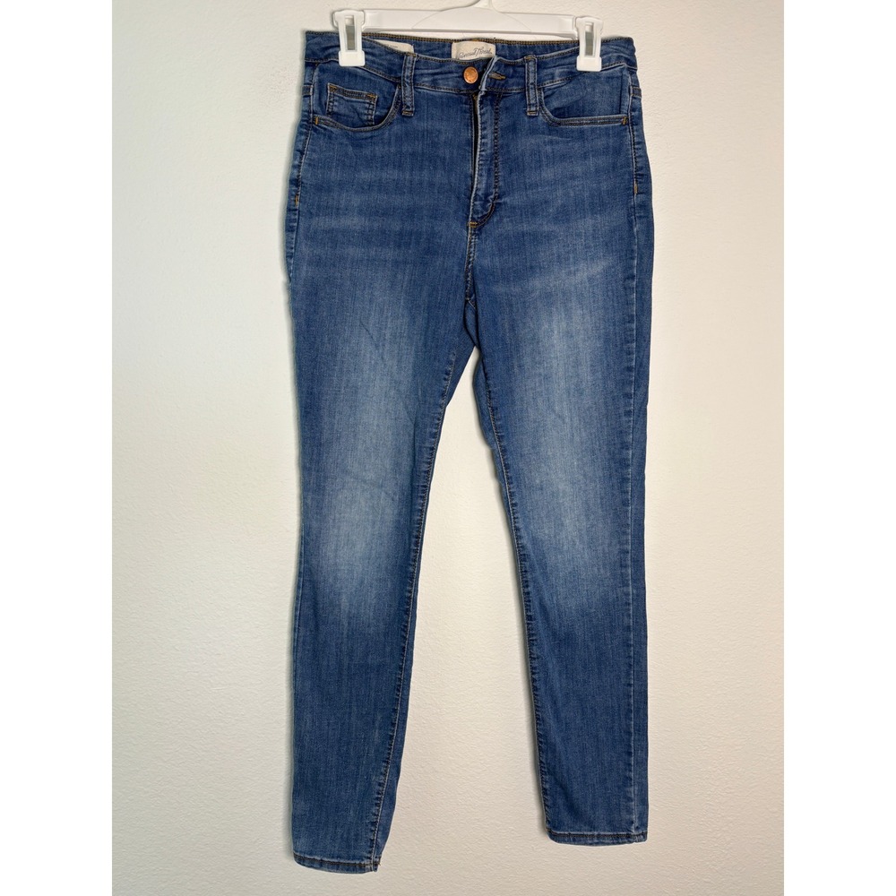 Universal Thread High Rise Skinny Jeans Medium Wash Blue Denim Size 6/28R